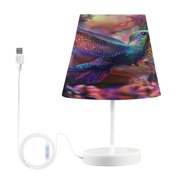 YAZAOO Table Lamp Creative Galactic Hummingbird Dance Pattern Simple Pattern Night Light