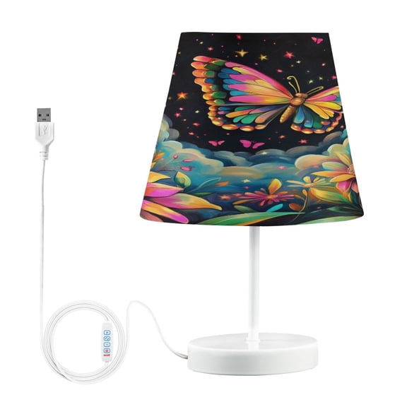 BZSMCE Table Lamp Creative Garden Of Dreams Pattern Simple Pattern Night Light