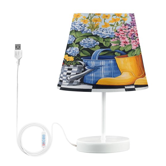 BZSMCE Table Lamp Creative Garden Shoes Painting Simple Pattern Night Light
