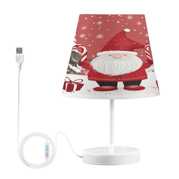 BZSMCE Table Lamp Creative Happyness Santa Claus Simple Pattern Night Light