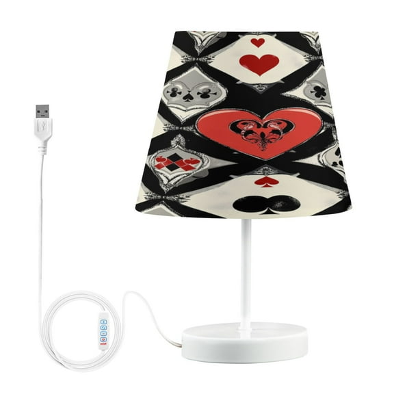 YAZAOO Table Lamp Creative Heart Of The Game Pattern Simple Pattern Night Light