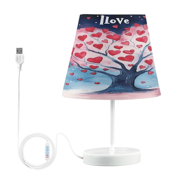 YAZAOO Table Lamp Creative Heartfelt Love Pattern Simple Pattern Night Light