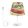 thumbnail image 1 of YAZAOO Table Lamp Creative Heartfelt Whimsy Pattern Simple Pattern Night Light, 1 of 8