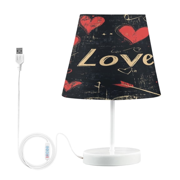 YAZAOO Table Lamp Creative Hearts Of Love Pattern Simple Pattern Night Light