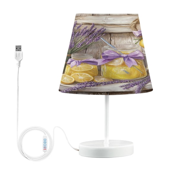 BZSMCE Table Lamp Creative Illustration Of Lemons Simple Pattern Night Light