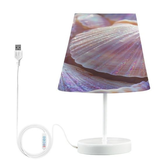 BZSMCE Table Lamp Creative Iridescent Shell Collection Pattern Simple Pattern Night Light