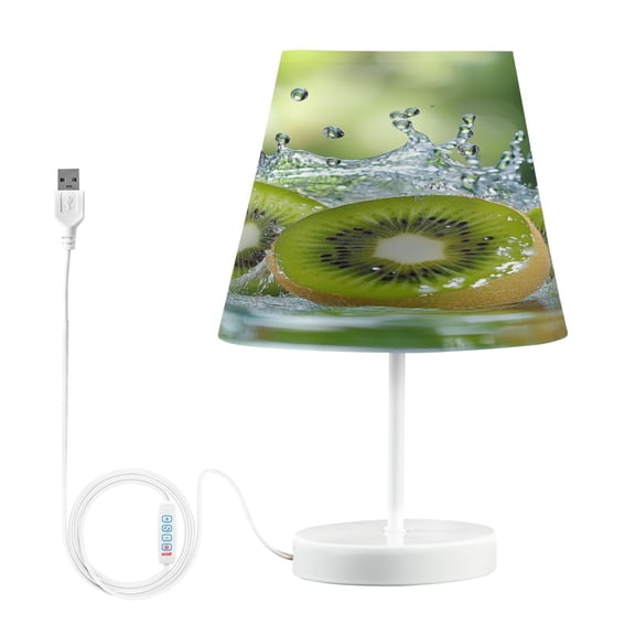 BZSMCE Table Lamp Creative Kiwi Fall Into Water Simple Pattern Night Light