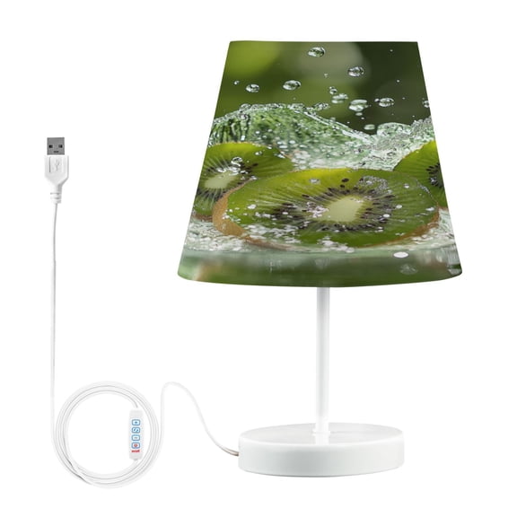 BZSMCE Table Lamp Creative Kiwi Splashing in Water Simple Pattern Night Light