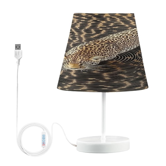 BZSMCE Table Lamp Creative Leopard Swirl Pattern Simple Pattern Night Light