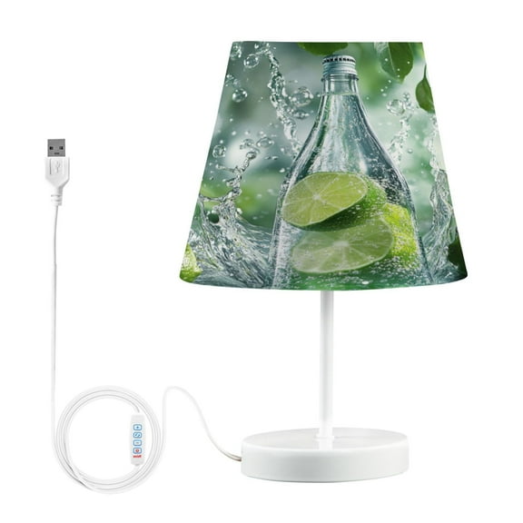 BZSMCE Table Lamp Creative Lime Soda Bottle Splash Simple Pattern Night Light