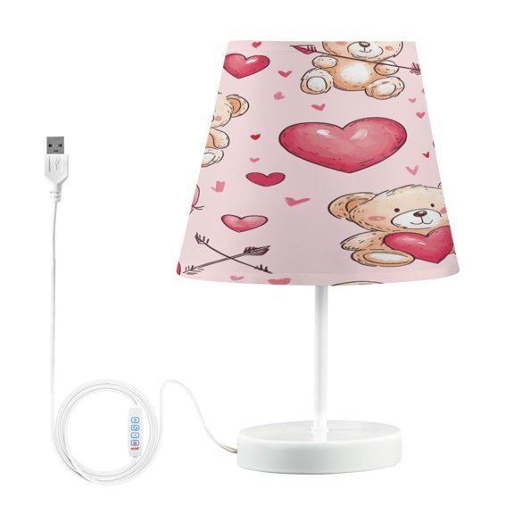 YAZAOO Table Lamp Creative Love Parade Pattern Simple Pattern Night Light