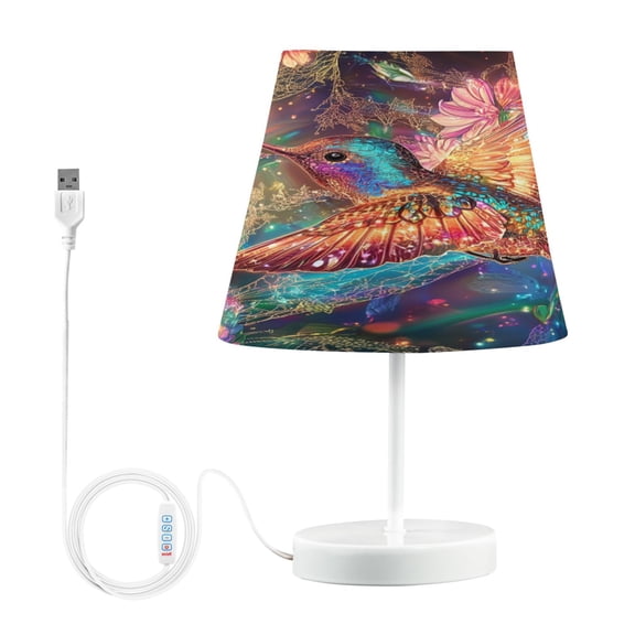 YAZAOO Table Lamp Creative Luminous Hummingbird Magic Pattern Simple Pattern Night Light