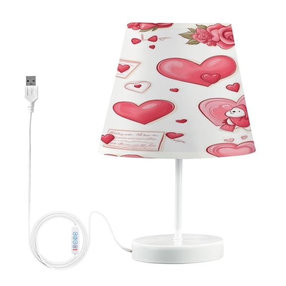 YAZAOO Table Lamp Creative Luxe Love Pattern Simple Pattern Night Light