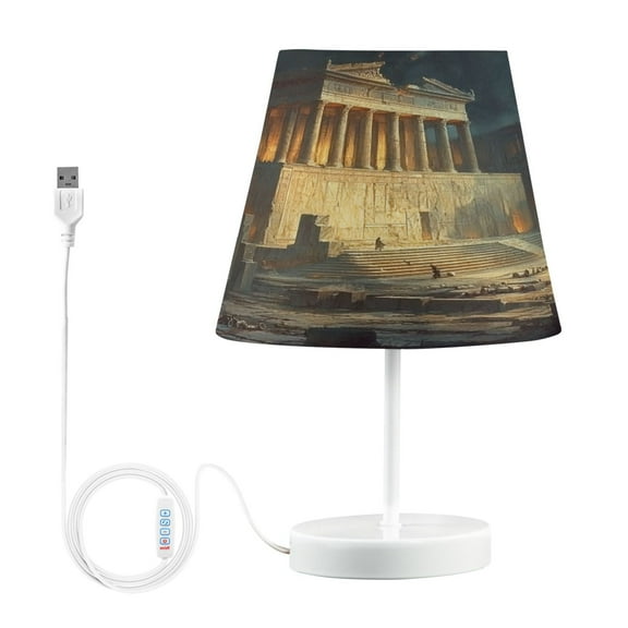 BZSMCE Table Lamp Creative Magnificent Ancientd Relic Simple Pattern Night Light
