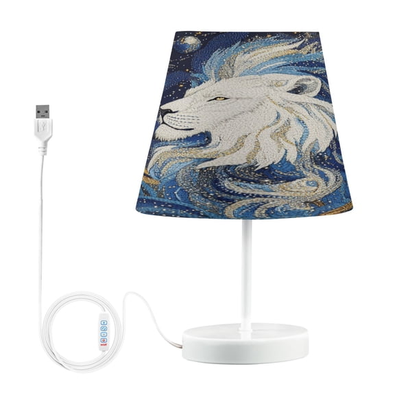 BZSMCE Table Lamp Creative Majestic Nebula Mane Pattern Simple Pattern Night Light