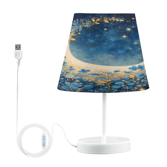 YAZAOO Table Lamp Creative Moonlit Enchantment Pattern Simple Pattern Night Light