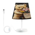 thumbnail image 1 of BZSMCE Table Lamp Creative Oil Plainting Cute Bear Simple Pattern Night Light, 1 of 8