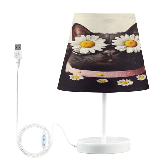 BZSMCE Table Lamp Creative Ornate Circles Pattern Simple Pattern Night Light