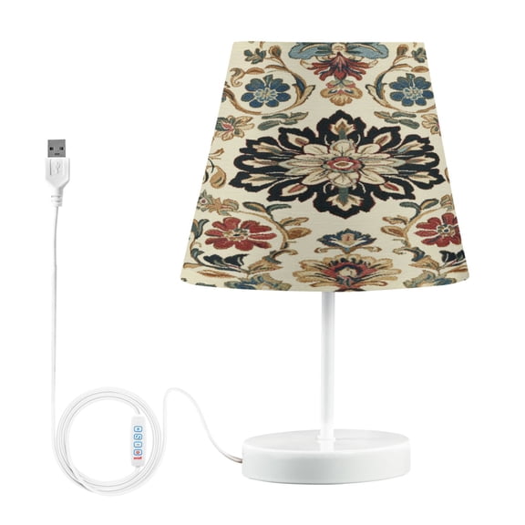 YAZAOO Table Lamp Creative Ornate Floral Elegance Pattern Simple Pattern Night Light