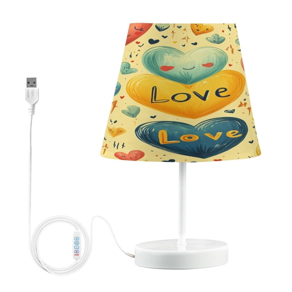 YAZAOO Table Lamp Creative Oyful Affection Pattern Simple Pattern Night Light