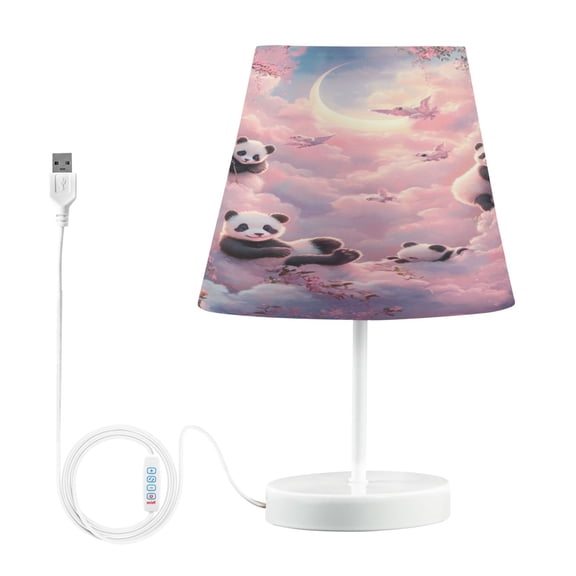 YAZAOO Table Lamp Creative Panda Playground Pattern Simple Pattern Night Light