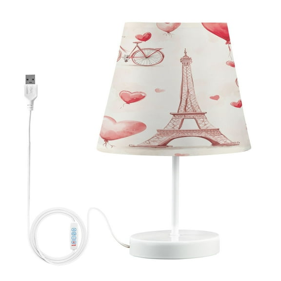 YAZAOO Table Lamp Creative Parisian Romance Pattern Simple Pattern Night Light