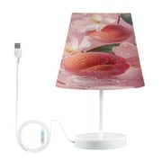 YAZAOO Table Lamp Creative Peachy Serenity Pattern Simple Pattern Night Light