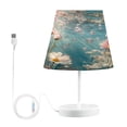 thumbnail image 1 of BZSMCE Table Lamp Creative Pink Flowers and Daisies Simple Pattern Night Light, 1 of 8
