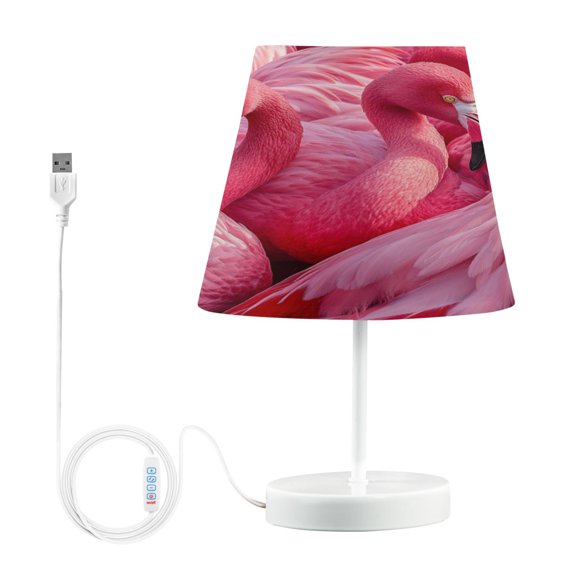 YAZAOO Table Lamp Creative Pink Paradise Pattern Simple Pattern Night Light