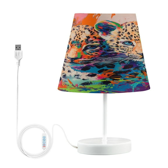 YAZAOO Table Lamp Creative Playful Lion Parade Pattern Simple Pattern Night Light