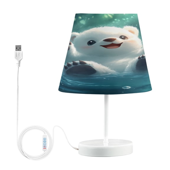 BZSMCE Table Lamp Creative Playful Splash Pattern Simple Pattern Night Light