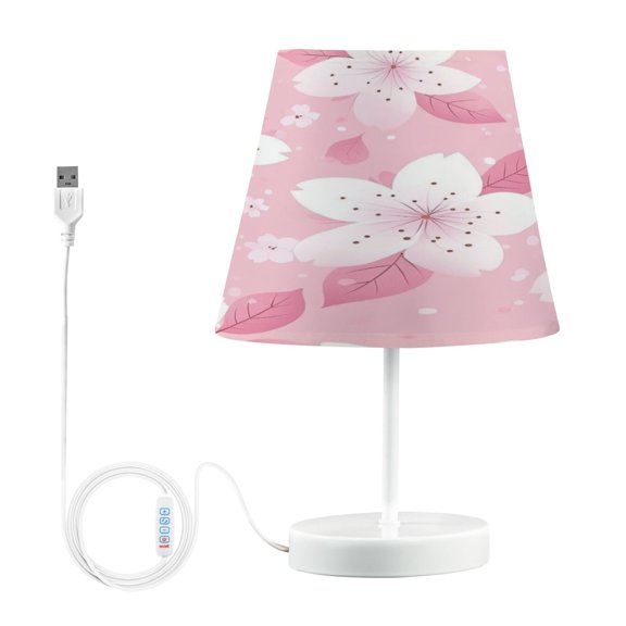 BZSMCE Table Lamp Creative Pretty Blossom Pattern Pattern Simple Pattern Night Light