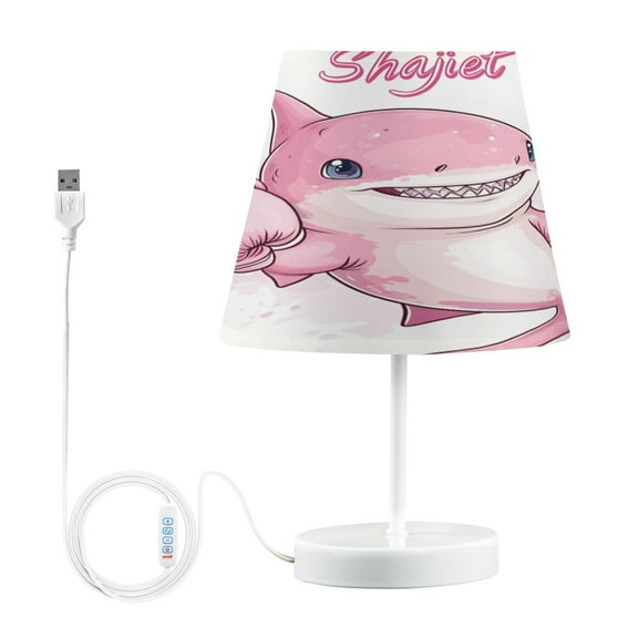 BZSMCE Table Lamp Creative Pugilism Cute Shark Simple Pattern Night Light