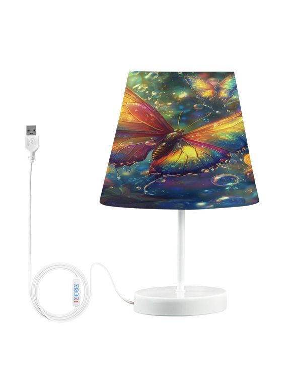 Table Lamp Creative Radiant Reflections Pattern Simple Pattern Night Light