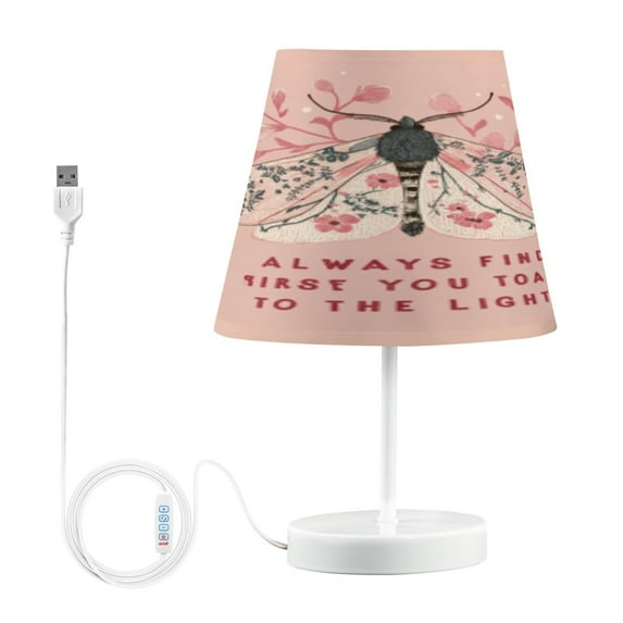 BZSMCE Table Lamp Creative Radiant Wings Pattern Simple Pattern Night Light