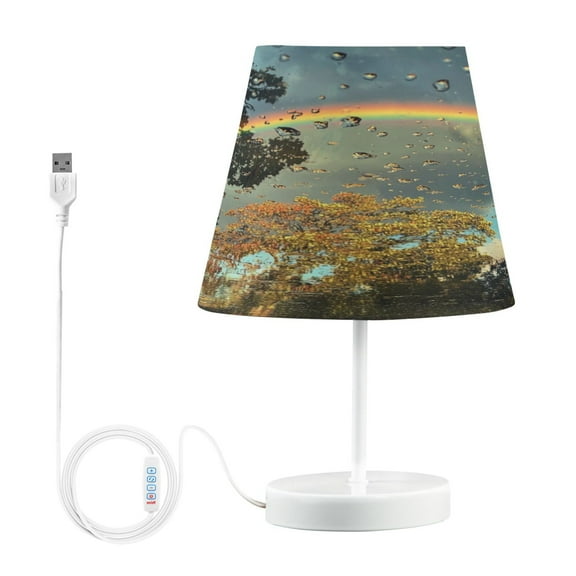 BZSMCE Table Lamp Creative Rainbow Simple Pattern Night Light