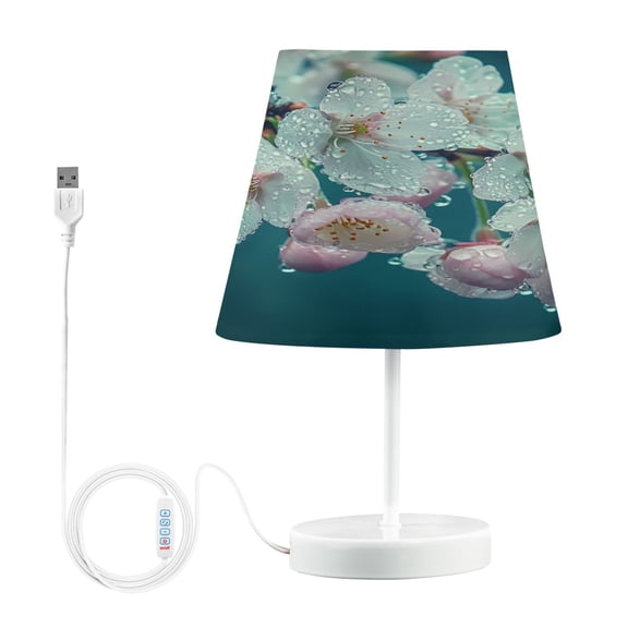 BZSMCE Table Lamp Creative Raindrop Blossom Beauty Pattern Simple Pattern Night Light