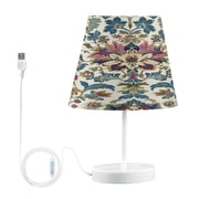 YAZAOO Table Lamp Creative Regal Floral Elegance Pattern Simple Pattern Night Light