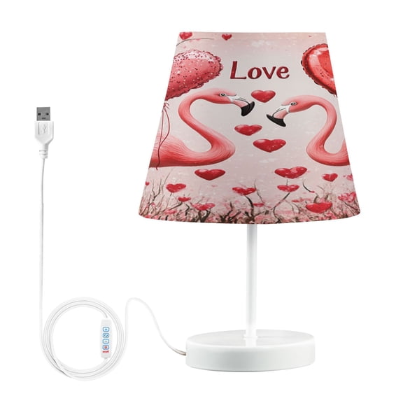 YAZAOO Table Lamp Creative Romantic Flamingo Love Pattern Simple Pattern Night Light