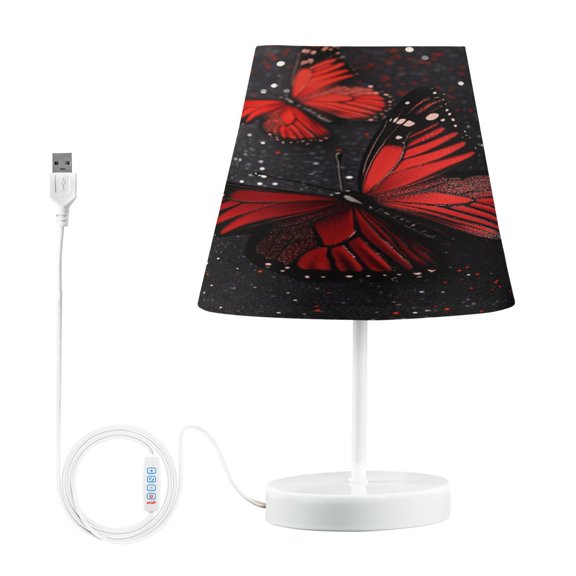 BZSMCE Table Lamp Creative Scarlet Symphony Pattern Simple Pattern Night Light