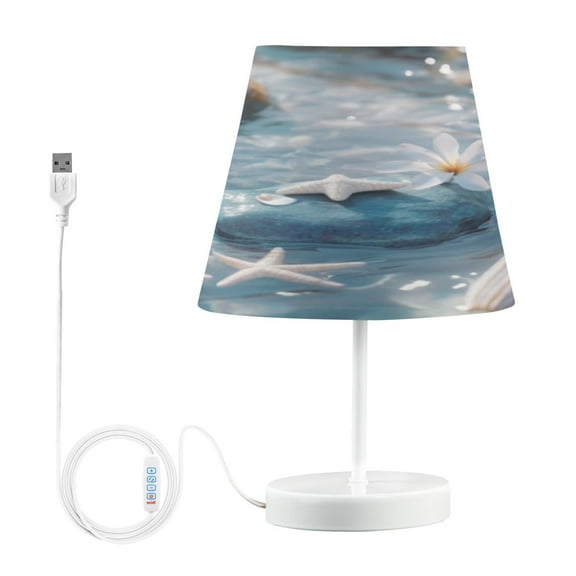 BZSMCE Table Lamp Creative Sea Shells & Starfish Pattern Simple Pattern Night Light
