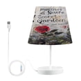 thumbnail image 1 of BZSMCE Table Lamp Creative Seamle Of Red Roses Plainting Simple Pattern Night Light, 1 of 8