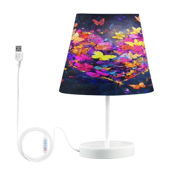 BZSMCE Table Lamp Creative Serene Blossom Dreams Pattern Simple Pattern Night Light