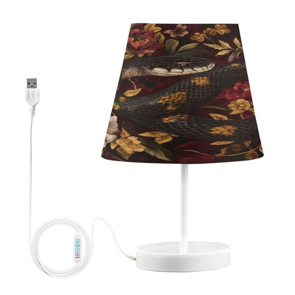 BZSMCE Table Lamp Creative Serpent Of Shadows Pattern Simple Pattern Night Light