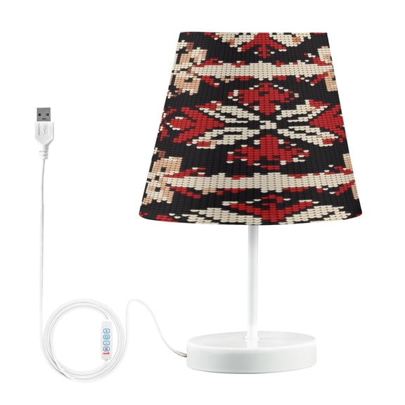 BZSMCE Table Lamp Creative Snowflake Knit Pattern Design Simple Pattern Night Light