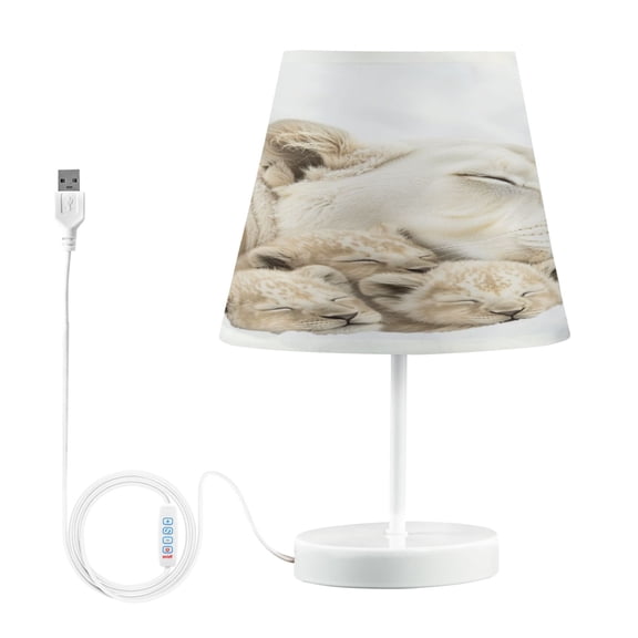 BZSMCE Table Lamp Creative Snowy Embrace Pattern Simple Pattern Night Light