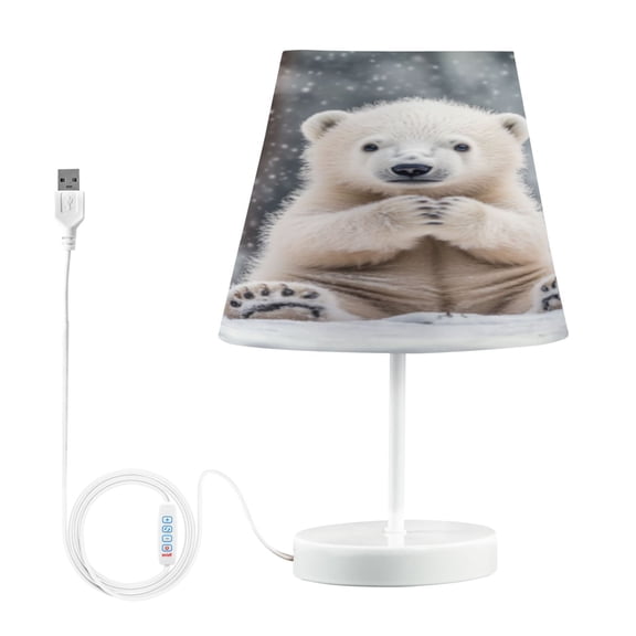 BZSMCE Table Lamp Creative Snowy Joy Pattern Simple Pattern Night Light
