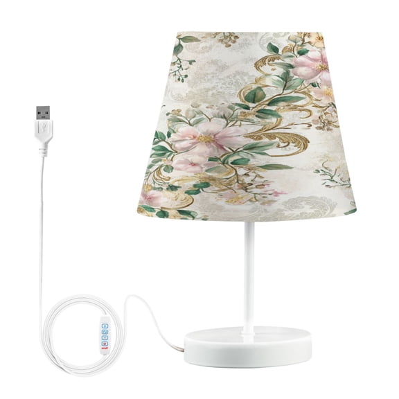 BZSMCE Table Lamp Creative Soft Blossom Elegance Pattern Simple Pattern Night Light