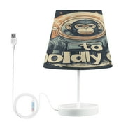 BZSMCE Table Lamp Creative Space Monkey Print Simple Pattern Night Light