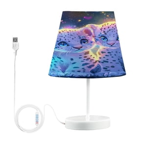 BZSMCE Table Lamp Creative Sparkling Cuddle Buddies Pattern Simple Pattern Night Light